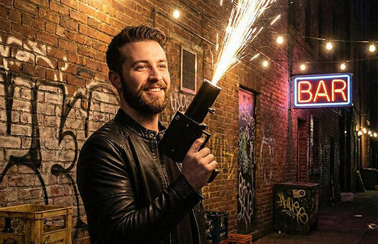 Handheld Cold Sparkler Pyro Gun