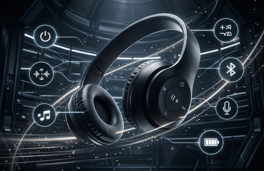 Ctrl8 P47 Bluetooth & Wired Headphones with Foldable Design