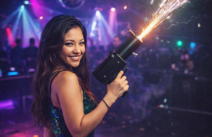 Handheld Cold Sparkler Pyro Gun