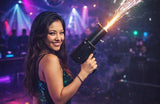 Handheld Cold Sparkler Pyro Gun