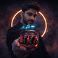 Blazing Red Transparent Bluetooth Earbuds