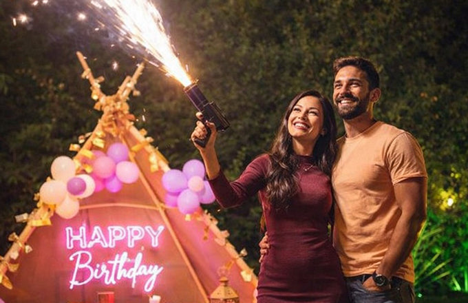 Handheld Cold Sparkler Pyro Gun