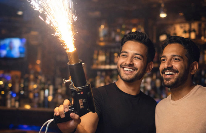 Handheld Cold Sparkler Pyro Gun