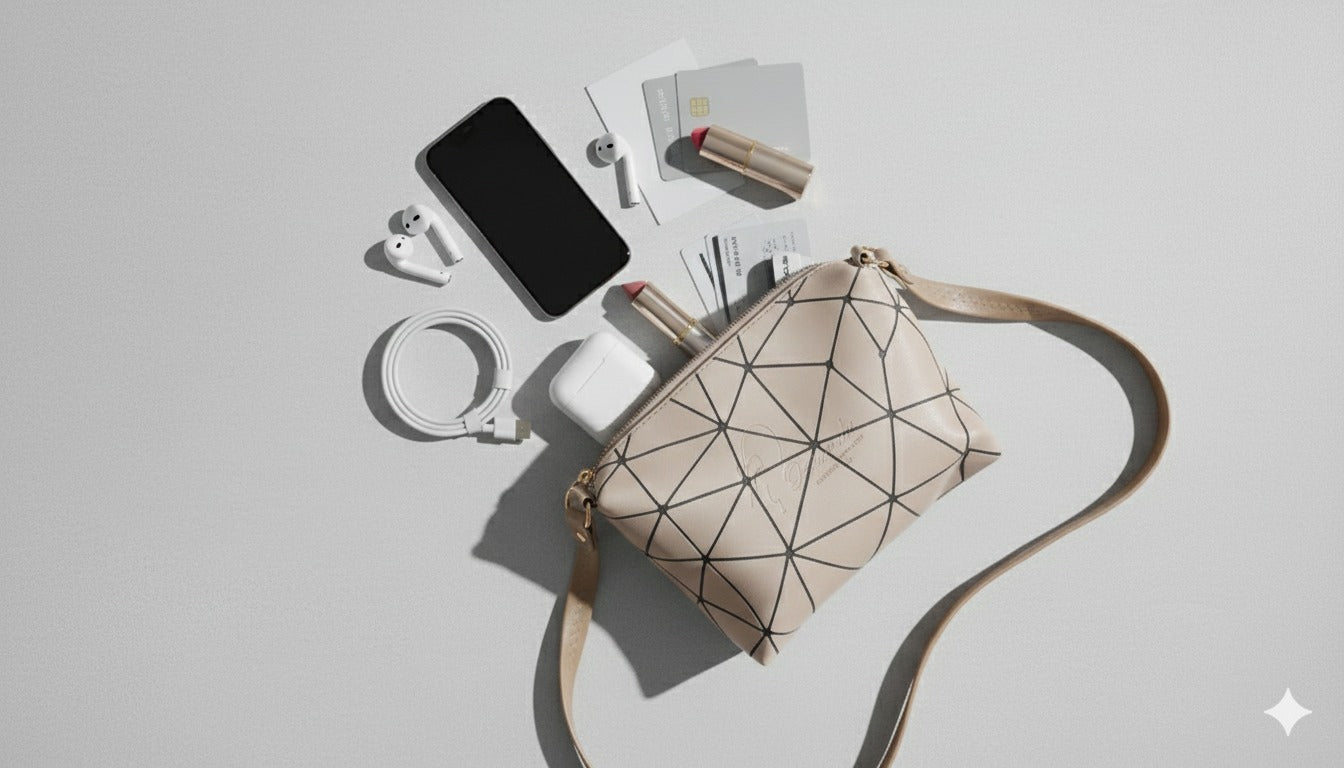 Women’s Diamond Pattern Crossbody Elegant Sling Bag