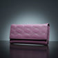 Women's Faux Leather diamond-stitch Wallet