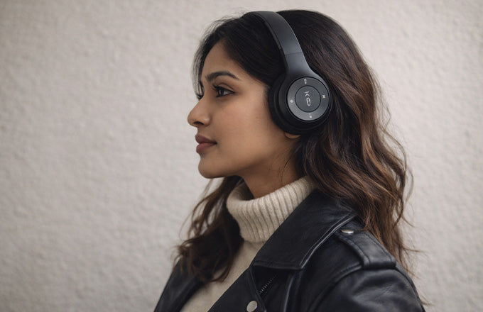 Ctrl8 P47 Bluetooth & Wired Headphones with Foldable Design